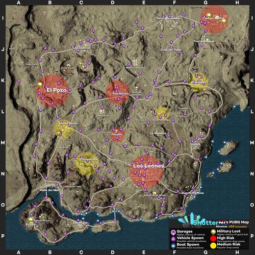 绝地求生沙漠地图