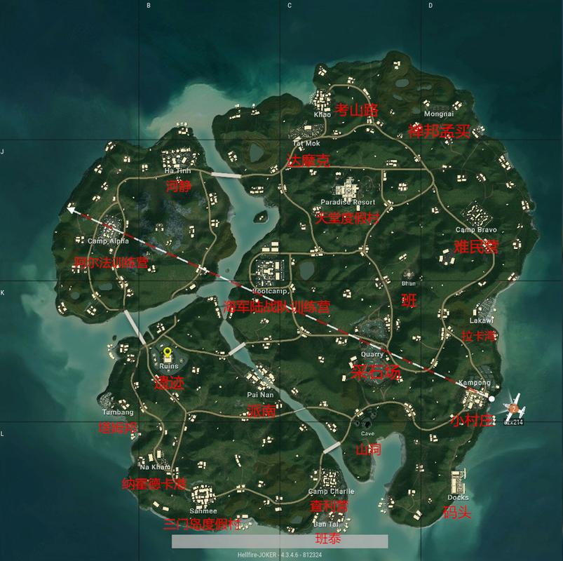 绝地求生沙漠地图
