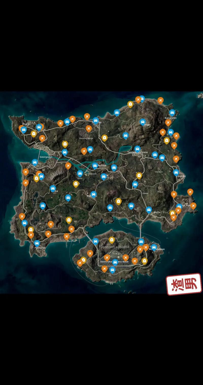 绝地求生沙漠地图
