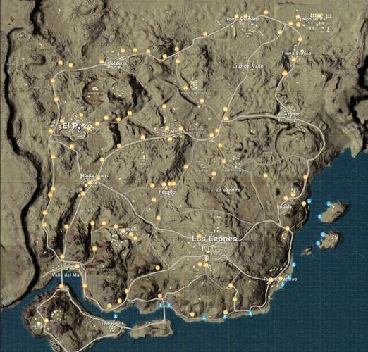 绝地求生海岛地图