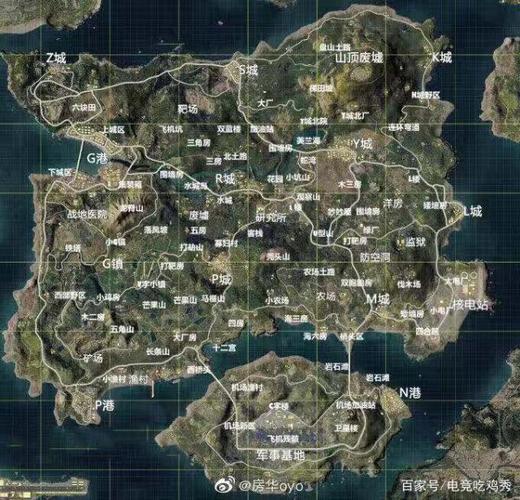 绝地求生海岛地图