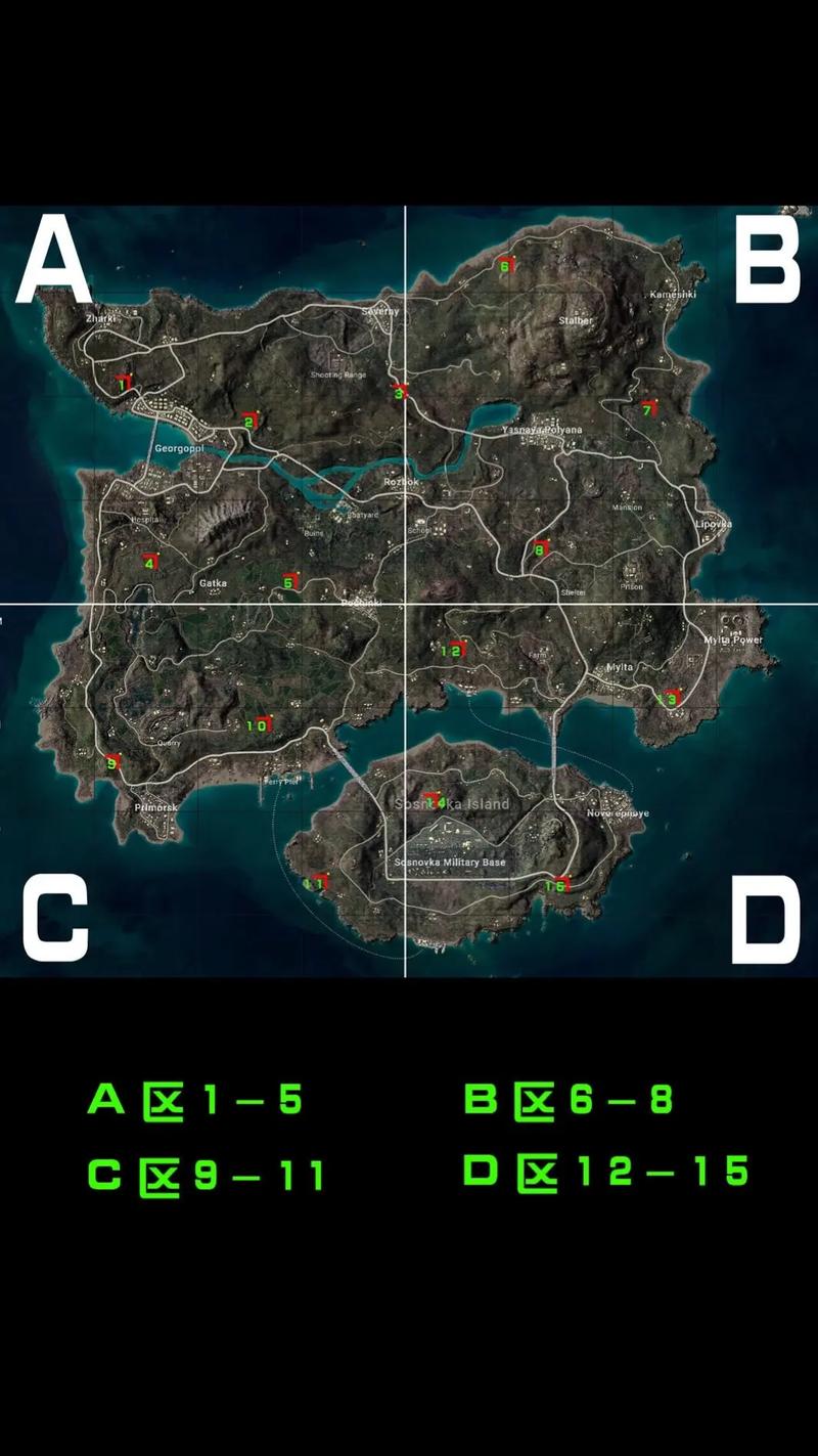 绝地求生海岛地图